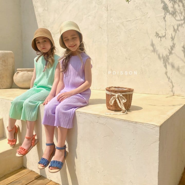 POISSON - Korean Children Fashion - #Kfashion4kids - Easy Pleats Top Bottom Set - 2