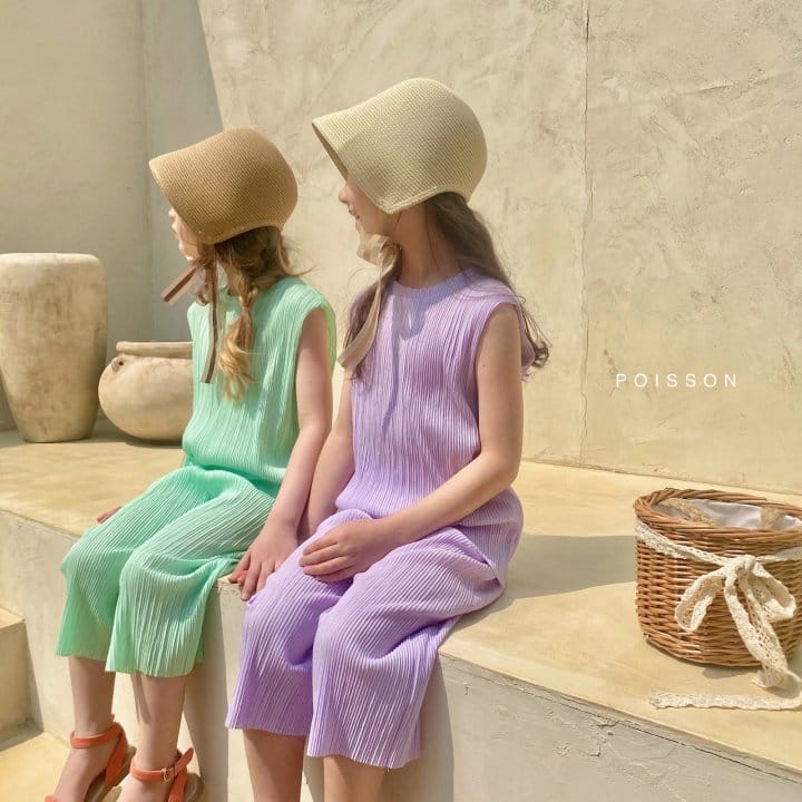 POISSON - Korean Children Fashion - #Kfashion4kids - Easy Pleats Top Bottom Set - 5