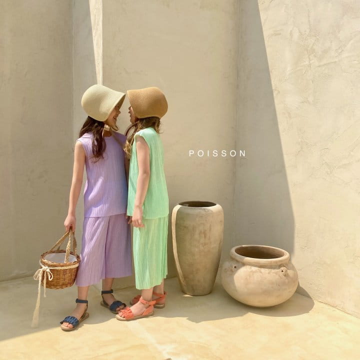 POISSON - Korean Children Fashion - #Kfashion4kids - Easy Pleats Top Bottom Set - 8