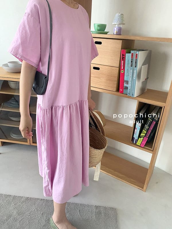 POPOCHICHI - Korean Children Fashion - #Kfashion4kids - Mom Violet One-piece - 5