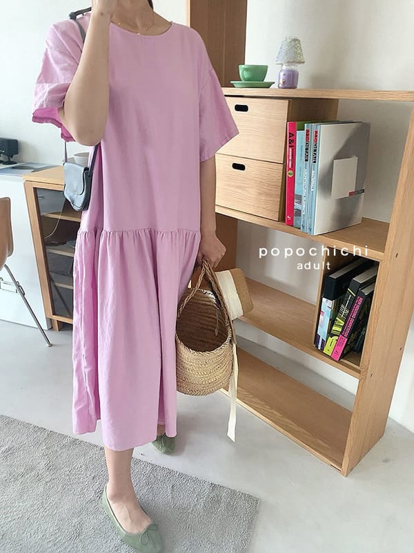 POPOCHICHI - Korean Children Fashion - #Kfashion4kids - Mom Violet One-piece - 6