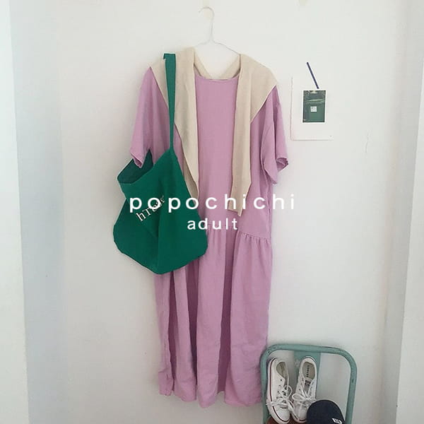 POPOCHICHI - Korean Children Fashion - #Kfashion4kids - Mom Violet One-piece - 7
