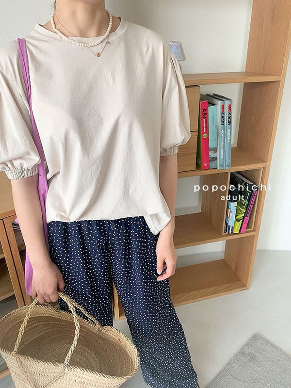 POPOCHICHI - Korean Children Fashion - #Kfashion4kids - Mom Puff Sleeves Tee - 3