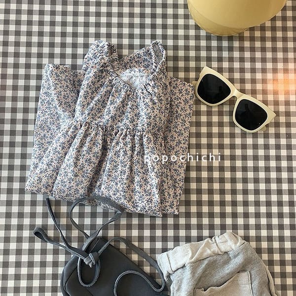 POPOCHICHI - Korean Children Fashion - #Kfashion4kids - Mom Dots Flower One-piece - 2