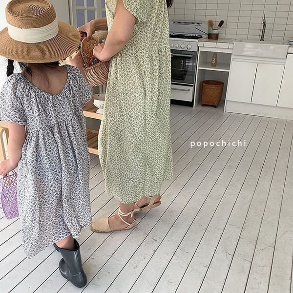 POPOCHICHI - Korean Children Fashion - #Kfashion4kids - Mom Dots Flower One-piece - 4