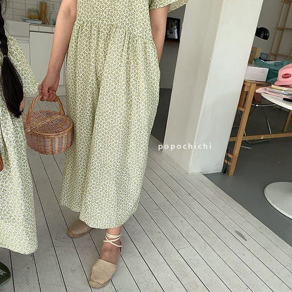 POPOCHICHI - Korean Children Fashion - #Kfashion4kids - Mom Dots Flower One-piece - 7