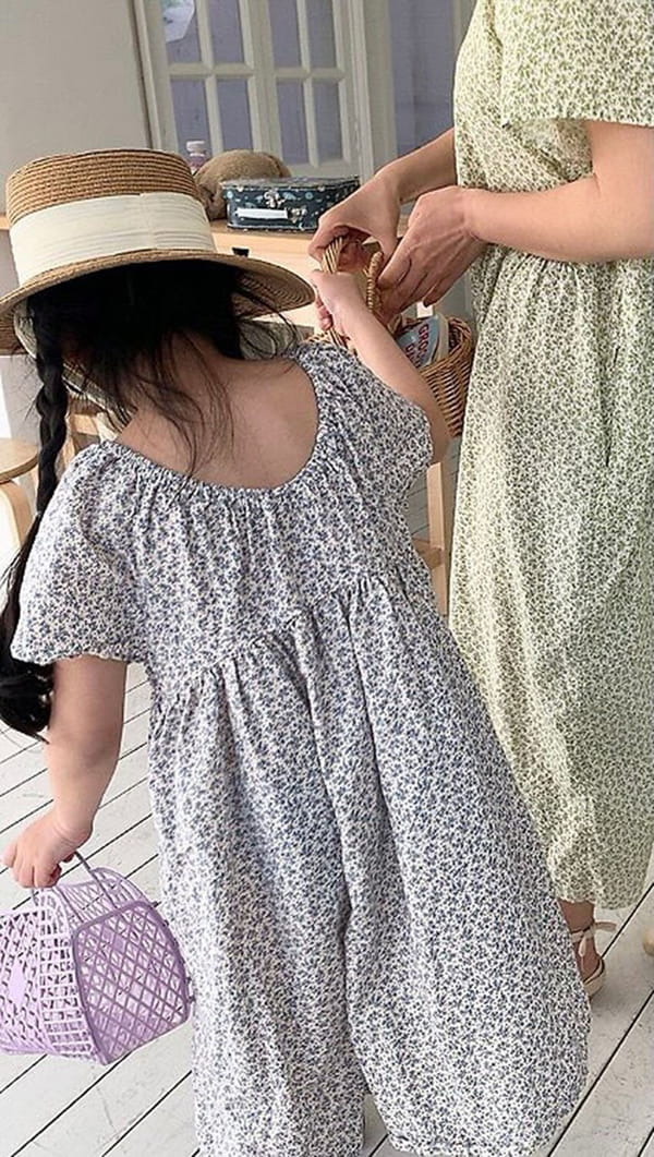 POPOCHICHI - Korean Children Fashion - #Kfashion4kids - Dots Flower One-piece - 5