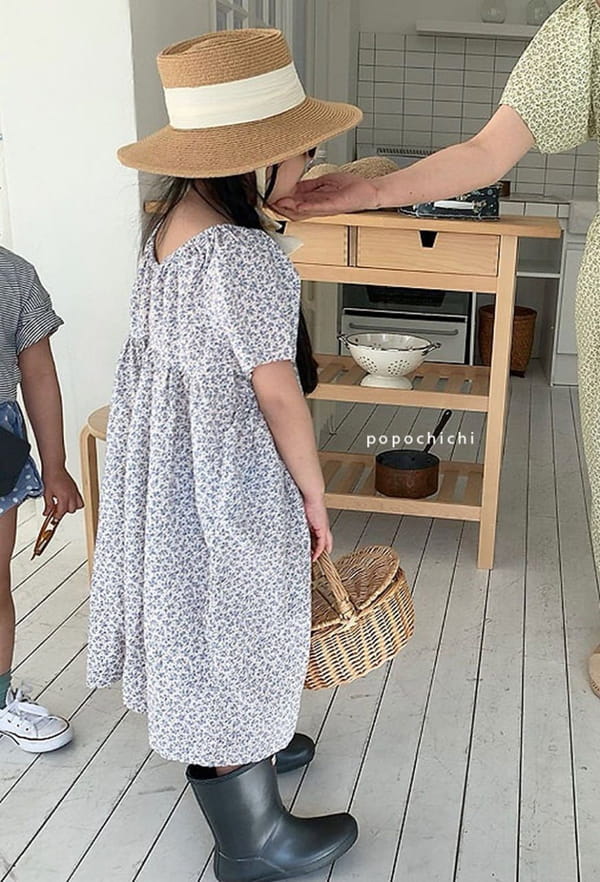 POPOCHICHI - Korean Children Fashion - #Kfashion4kids - Dots Flower One-piece - 6
