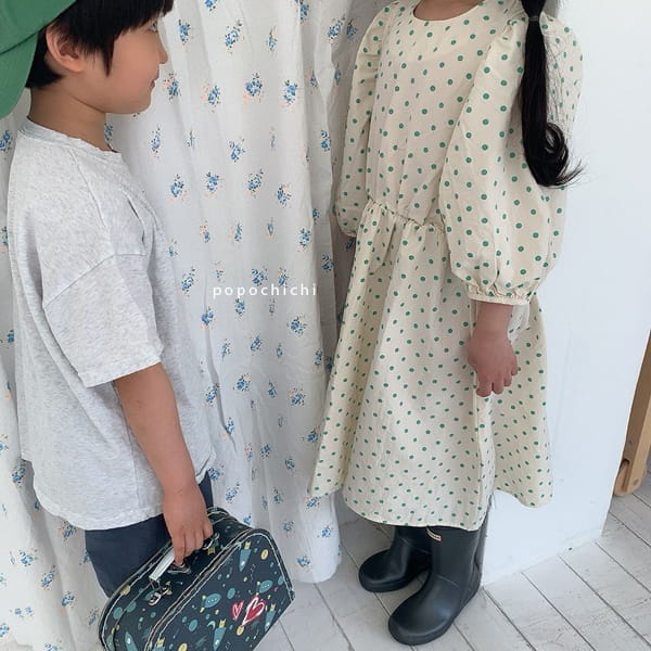 POPOCHICHI - Korean Children Fashion - #Kfashion4kids - I Love Dots One-piece - 3