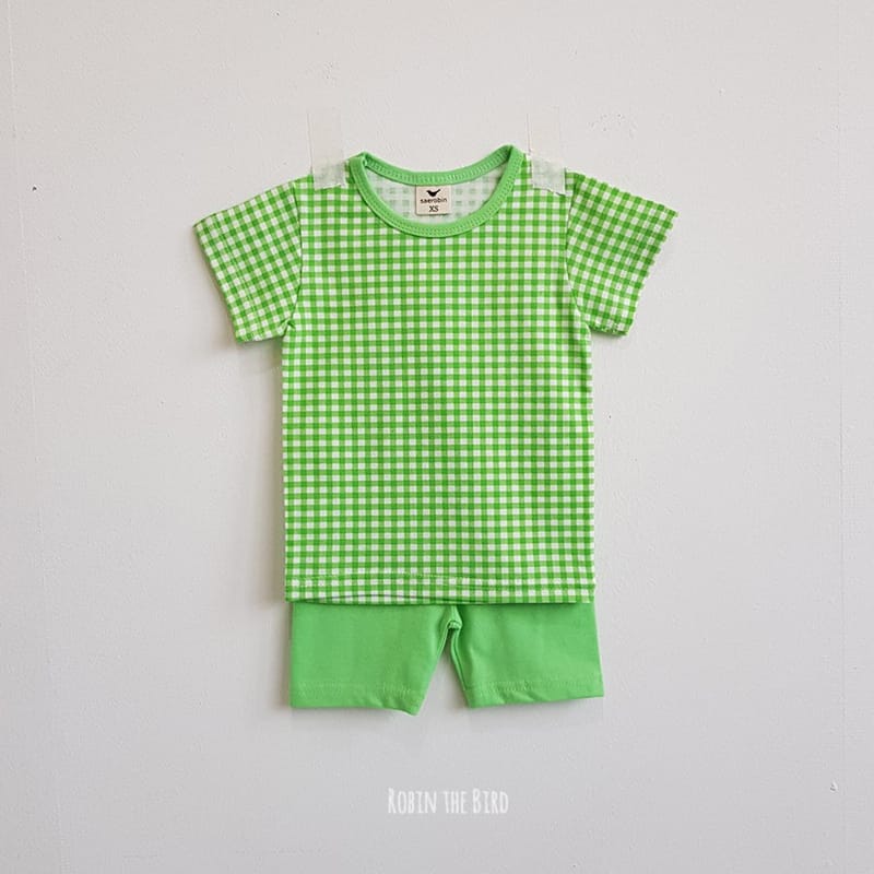 SAEROBIN - Korean Children Fashion - #Kfashion4kids - Check Short Sleeves Easywear - 3