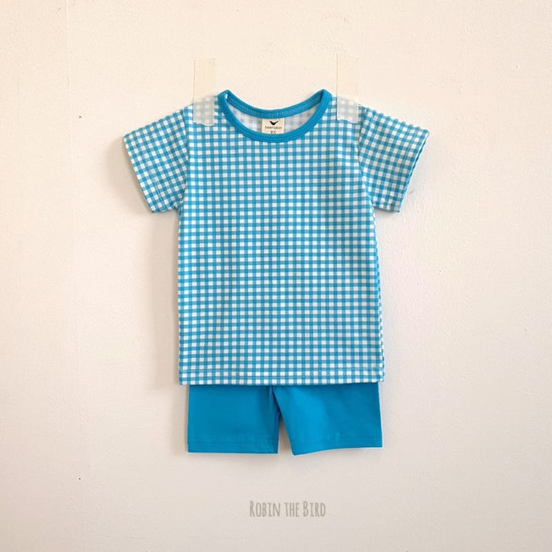 SAEROBIN - Korean Children Fashion - #Kfashion4kids - Check Short Sleeves Easywear - 5