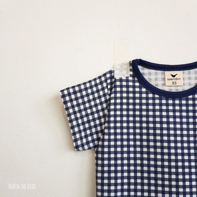 SAEROBIN - Korean Children Fashion - #Kfashion4kids - Check Short Sleeves Easywear - 7