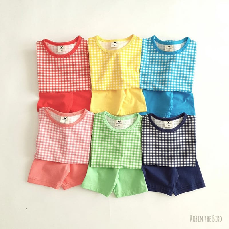 SAEROBIN - Korean Children Fashion - #Kfashion4kids - Check Short Sleeves Easywear - 8