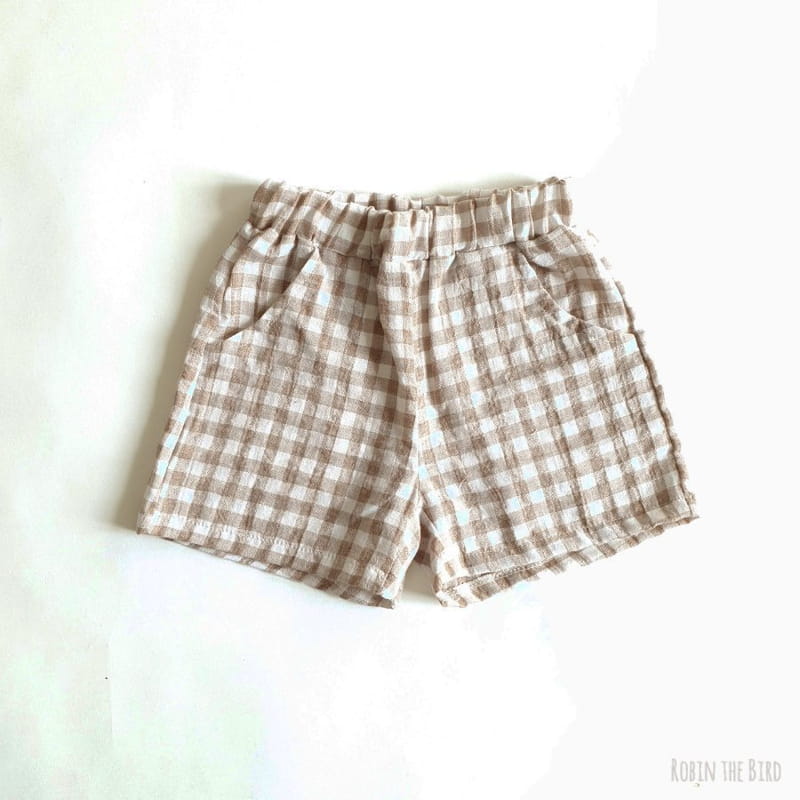 SAEROBIN - Korean Children Fashion - #Kfashion4kids - Check Shorts
