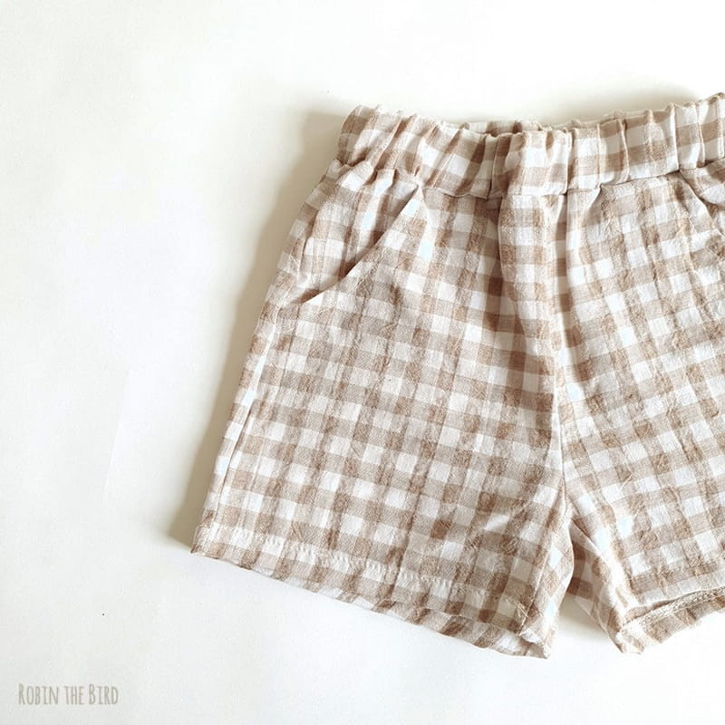 SAEROBIN - Korean Children Fashion - #Kfashion4kids - Check Shorts - 3
