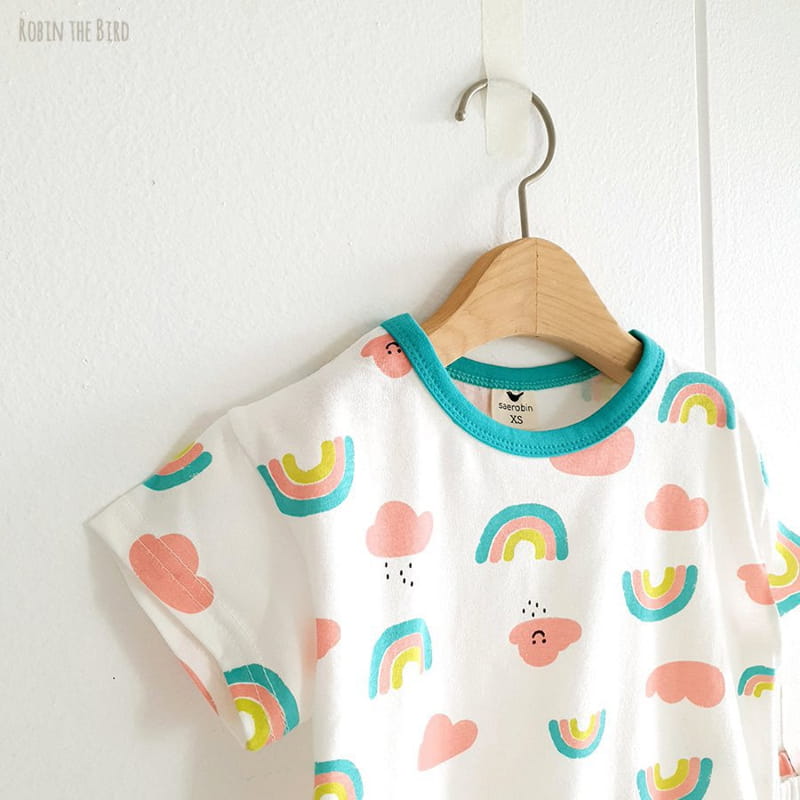 SAEROBIN - Korean Children Fashion - #Kfashion4kids - Rainbow Top Bottom Set - 3