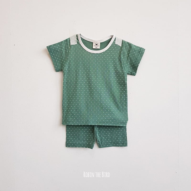 SAEROBIN - Korean Children Fashion - #Kfashion4kids - Dot Short Sleeves Easywear - 3