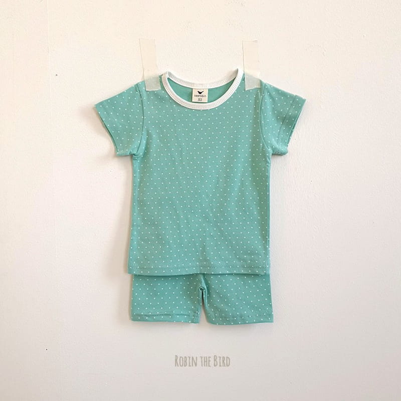 SAEROBIN - Korean Children Fashion - #Kfashion4kids - Dot Short Sleeves Easywear - 5