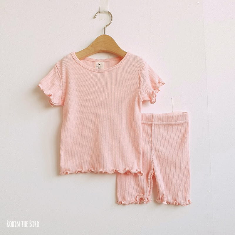 SAEROBIN - Korean Children Fashion - #Kfashion4kids - Wave Short Sleeves Easywear