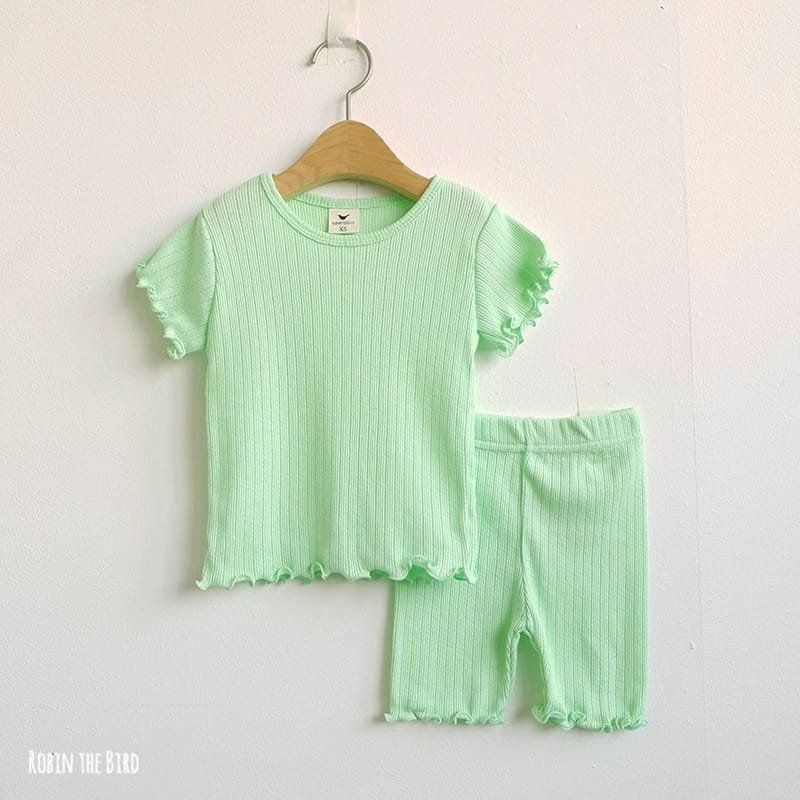 SAEROBIN - Korean Children Fashion - #Kfashion4kids - Wave Short Sleeves Easywear - 4