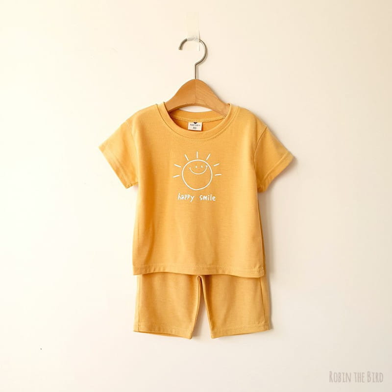 SAEROBIN - Korean Children Fashion - #Kfashion4kids - Sun Short Sleeves Top Bottom Set - 2