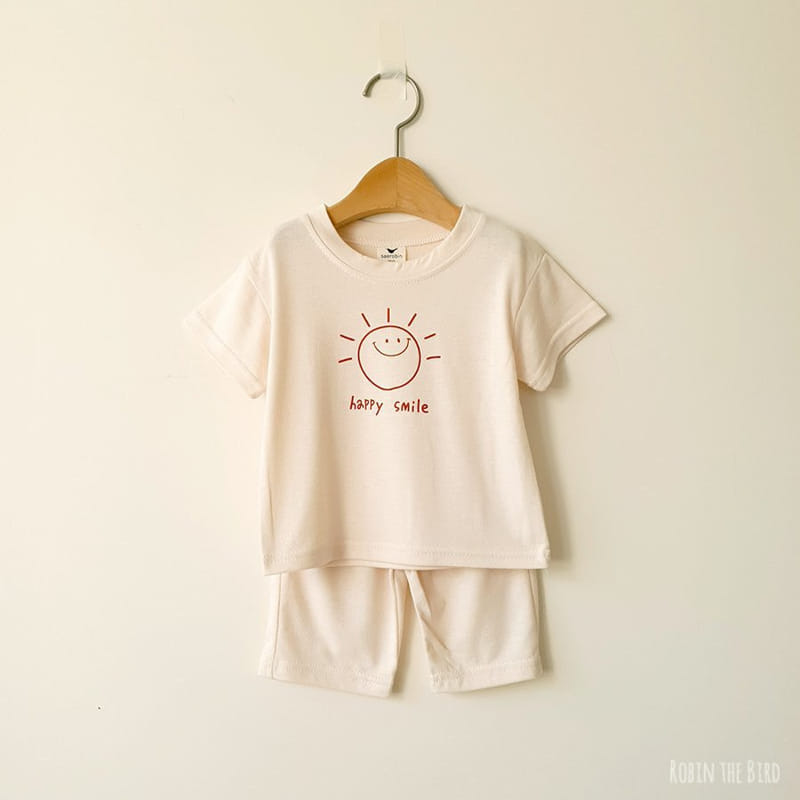 SAEROBIN - Korean Children Fashion - #Kfashion4kids - Sun Short Sleeves Top Bottom Set - 3