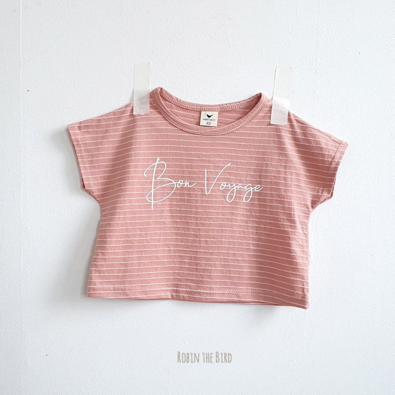 SAEROBIN - Korean Children Fashion - #Kfashion4kids - Stripes Lettering Tee - 2