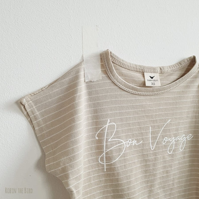 SAEROBIN - Korean Children Fashion - #Kfashion4kids - Stripes Lettering Tee - 4