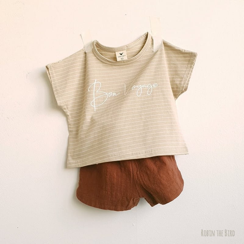 SAEROBIN - Korean Children Fashion - #Kfashion4kids - Stripes Lettering Tee - 5
