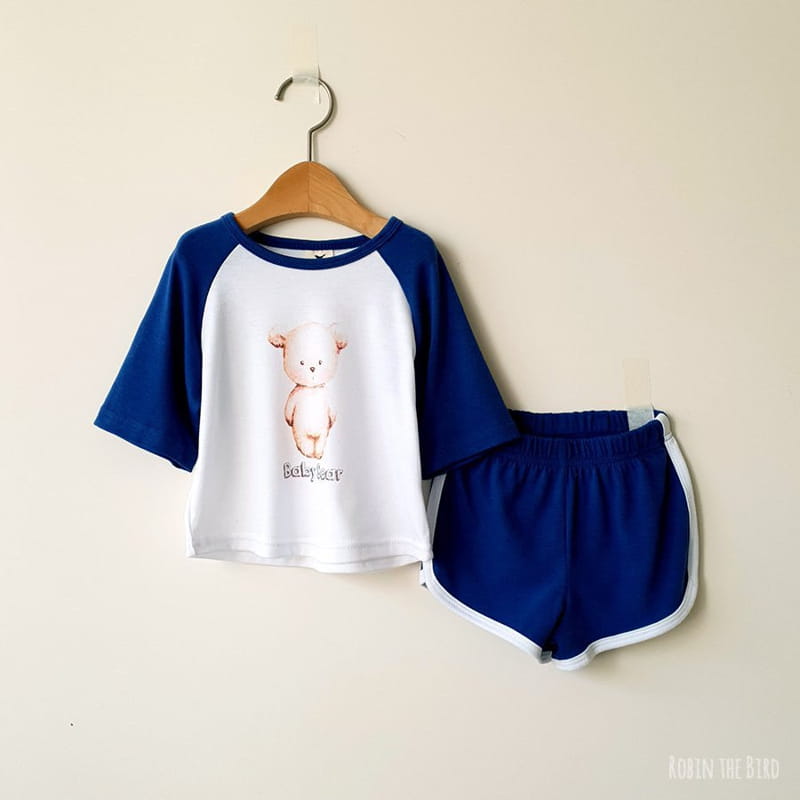 SAEROBIN - Korean Children Fashion - #Kfashion4kids - Teddy Raglan Top Bottom Set - 4