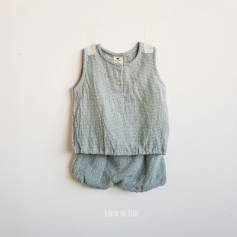 SAEROBIN - Korean Children Fashion - #Kfashion4kids - Check Bloomer Top Bottom Set