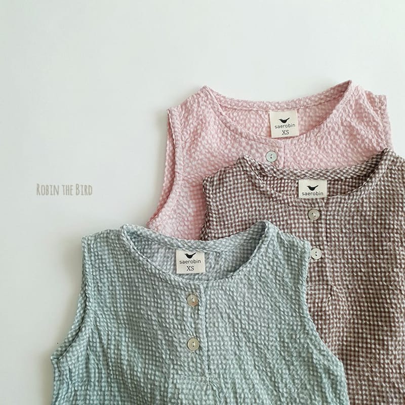 SAEROBIN - Korean Children Fashion - #Kfashion4kids - Check Bloomer Top Bottom Set - 8