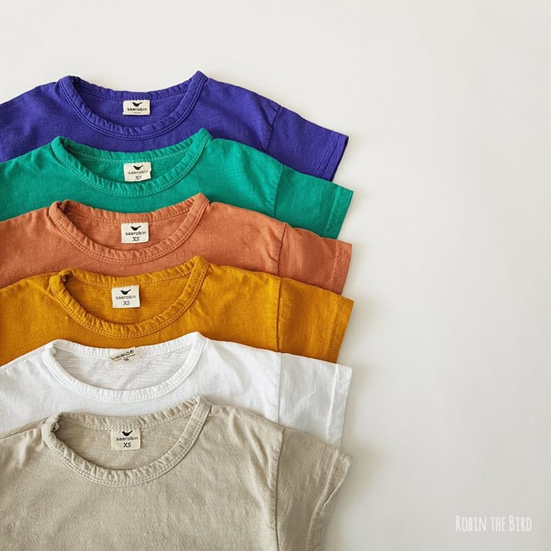 SAEROBIN - Korean Children Fashion - #Kfashion4kids - Short Sleeves Slub Tee
