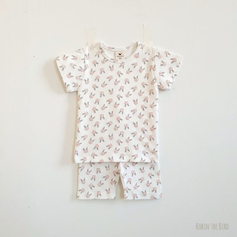SAEROBIN - Korean Children Fashion - #Kfashion4kids - Rabbit Short Sleeves Easywear - 4