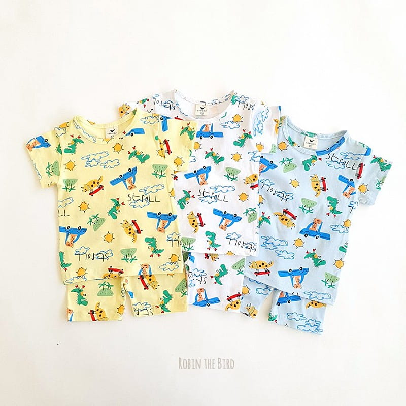 SAEROBIN - Korean Children Fashion - #Kfashion4kids - Jurassic Short Sleeves Easywear - 2