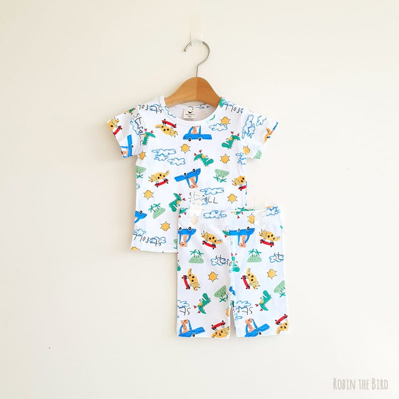 SAEROBIN - Korean Children Fashion - #Kfashion4kids - Jurassic Short Sleeves Easywear - 4