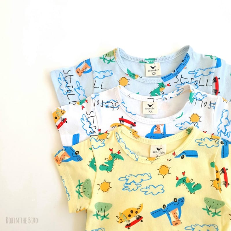 SAEROBIN - Korean Children Fashion - #Kfashion4kids - Jurassic Short Sleeves Easywear - 9