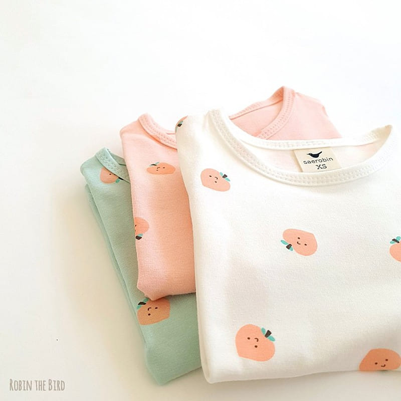 SAEROBIN - Korean Children Fashion - #Kfashion4kids - Peach Short Sleeves Easywear - 2