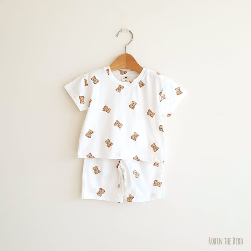 SAEROBIN - Korean Children Fashion - #Kfashion4kids - Teddy Bear Top Bottom Set - 4