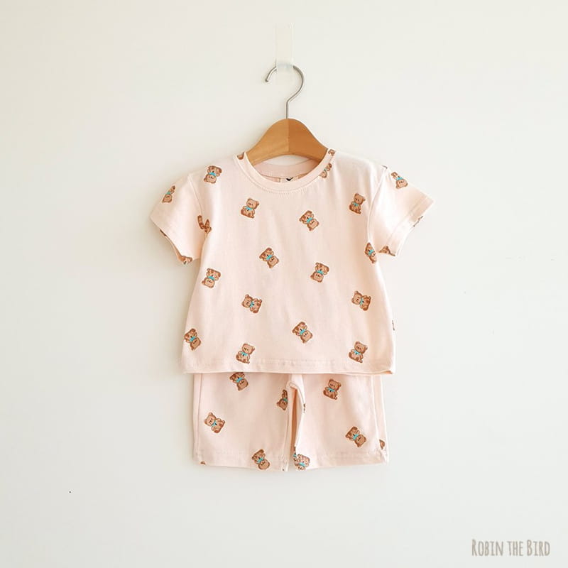 SAEROBIN - Korean Children Fashion - #Kfashion4kids - Teddy Bear Top Bottom Set - 5