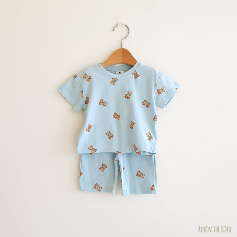 SAEROBIN - Korean Children Fashion - #Kfashion4kids - Teddy Bear Top Bottom Set - 6