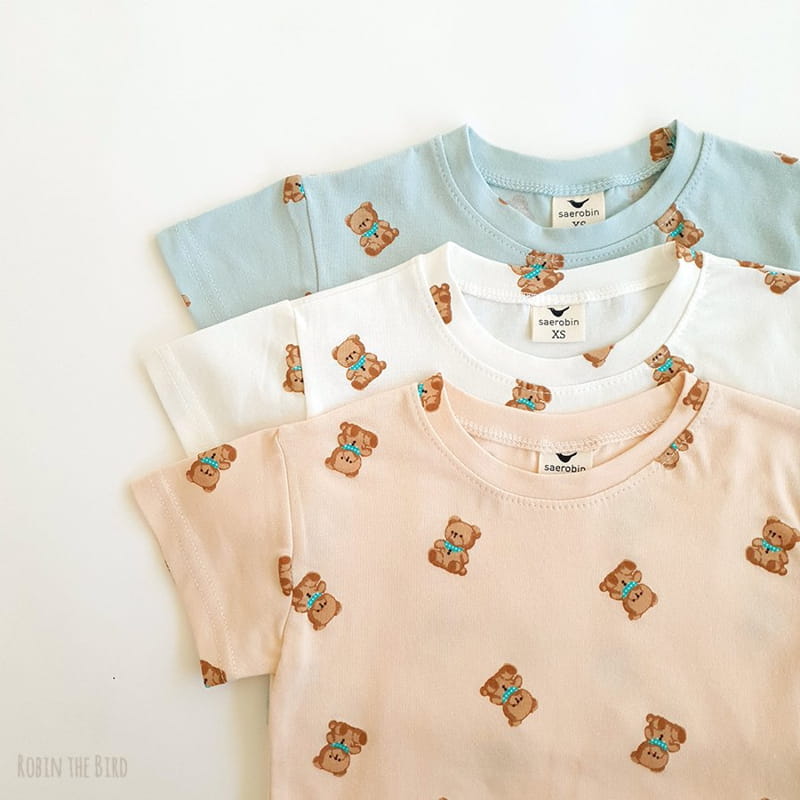 SAEROBIN - Korean Children Fashion - #Kfashion4kids - Teddy Bear Top Bottom Set - 9