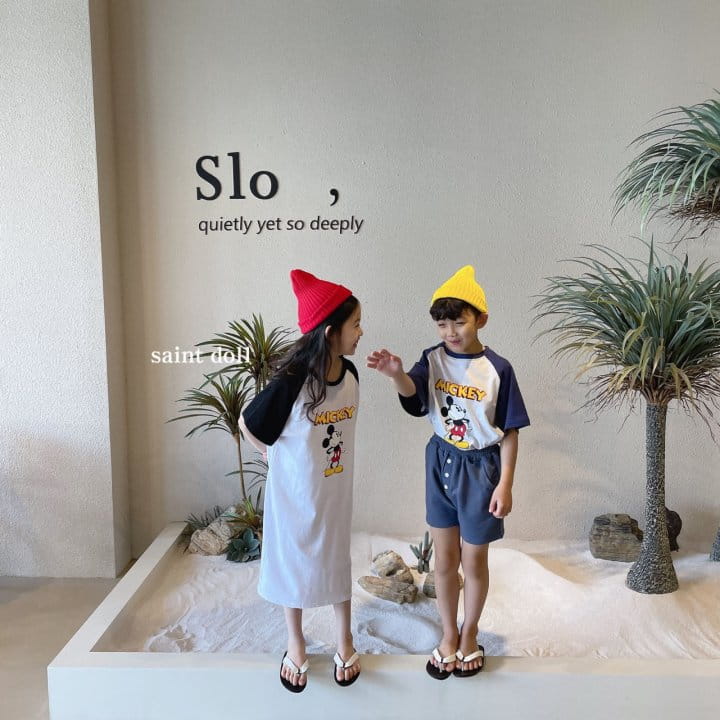 SAINT DOLL - Korean Children Fashion - #Kfashion4kids - Mickey Raglan Tee