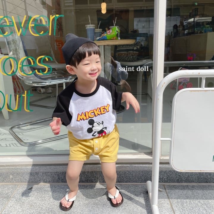 SAINT DOLL - Korean Children Fashion - #Kfashion4kids - Mickey Raglan Tee - 12