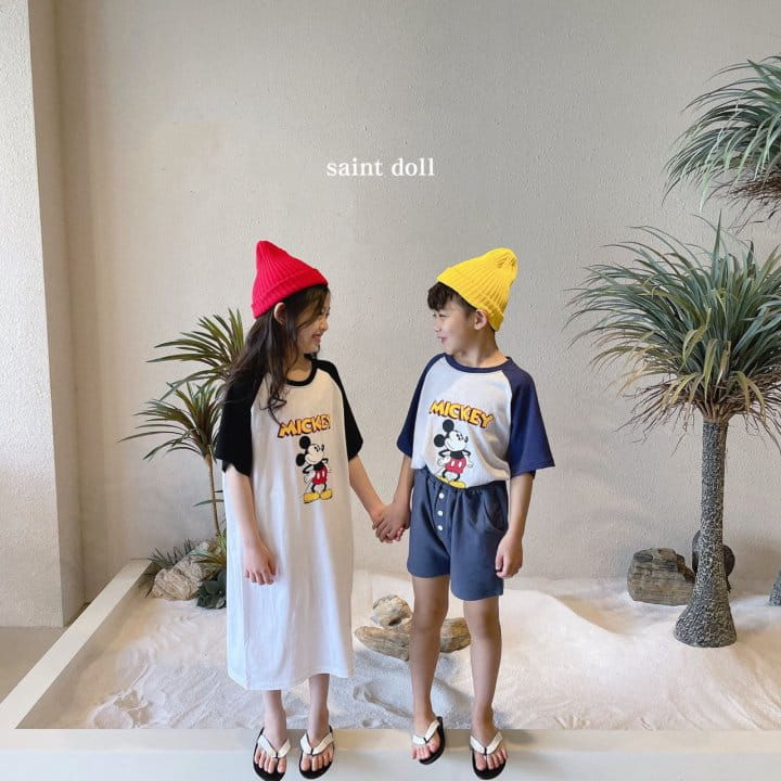 SAINT DOLL - Korean Children Fashion - #Kfashion4kids - Mickey Raglan Tee - 4