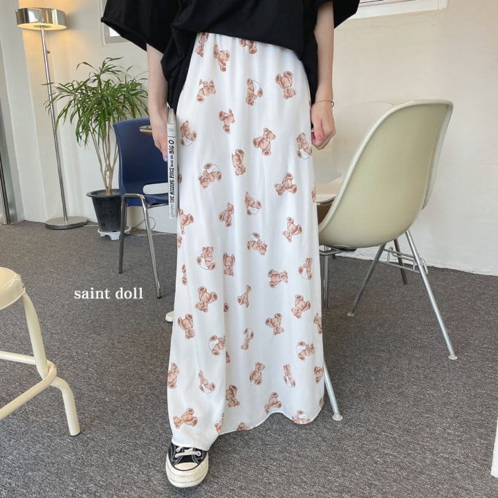 SAINT DOLL - Korean Children Fashion - #Kfashion4kids - Mom Bear Long Skirt - 4