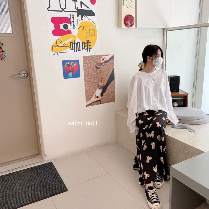 SAINT DOLL - Korean Children Fashion - #Kfashion4kids - Bear Long Skirt - 3