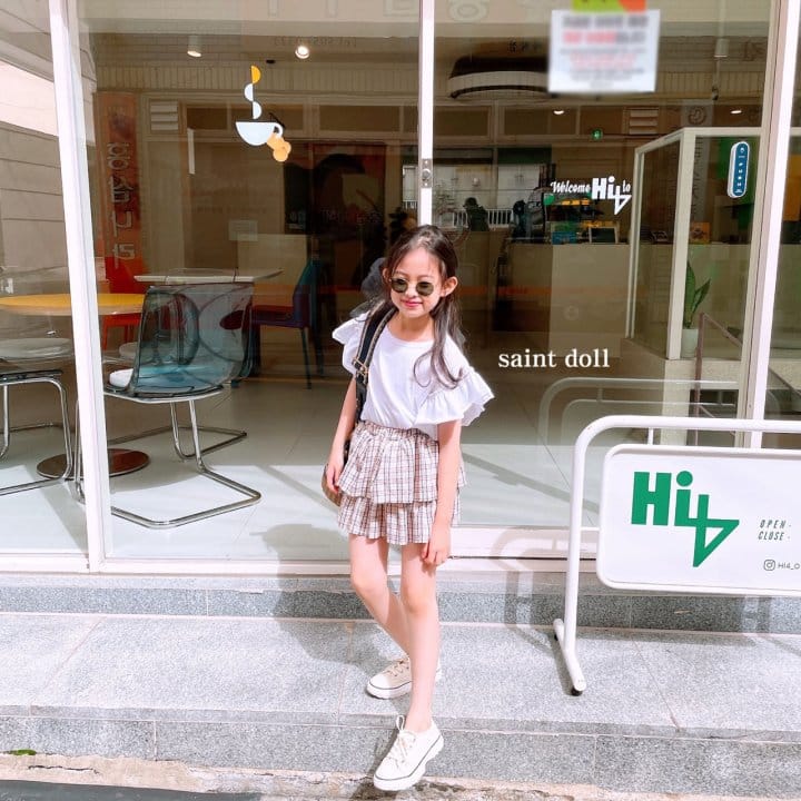 SAINT DOLL - Korean Children Fashion - #Kfashion4kids - Check Cancan Skirt - 12