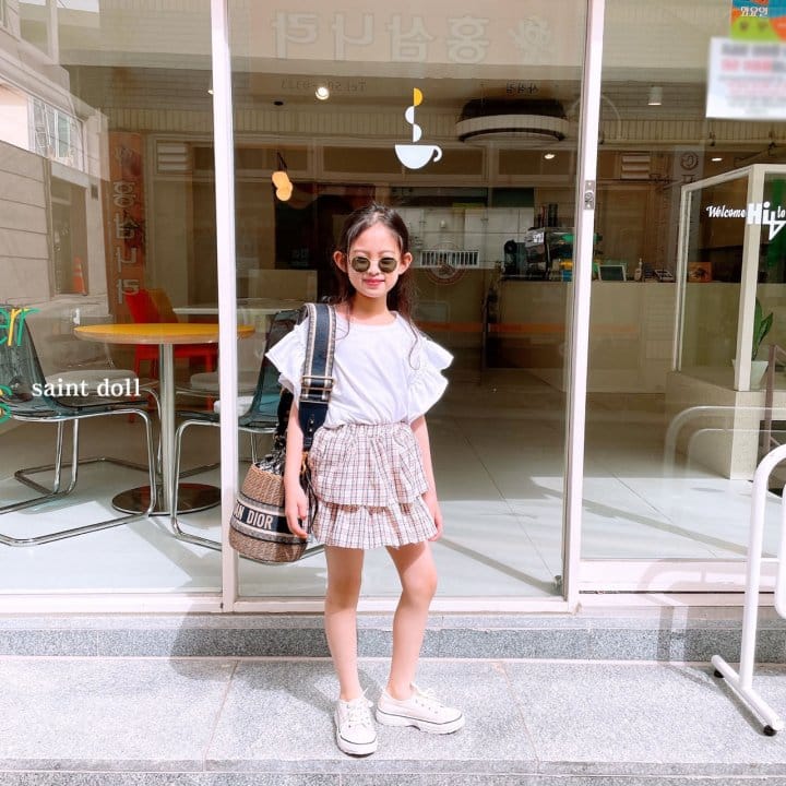 SAINT DOLL - Korean Children Fashion - #Kfashion4kids - Check Cancan Skirt - 9