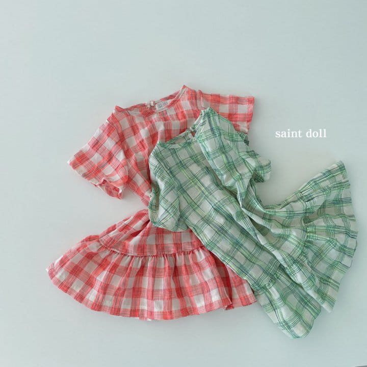 SAINT DOLL - Korean Children Fashion - #Kfashion4kids - Mom Check Neon One-piece - 8